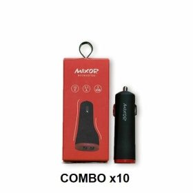 COMBO x10 CARGADOR AUTO 12V 2USB MOD 39 MIXOR - ALIVIO