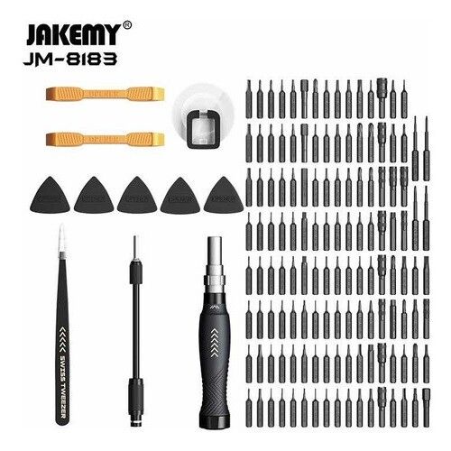 Juego Kit Set (JAKEMY) Destornillador Precisión 145 Piezas (JM-8183) -  Evophone - La mejor calidad de repuestos para celular. Todo para celulares.