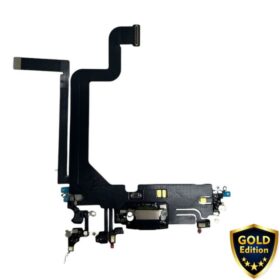 Flex Usb Pin Carga iPhone 14 Pro Max Negro Turbo
