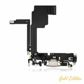 Flex Usb Pin Carga iPhone 15 Pro Negro Turbo