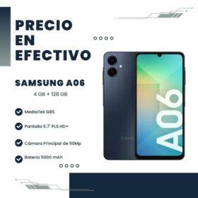 Celular Samsung A06 SM-A065M/DS 4GB RAM 128GB Black