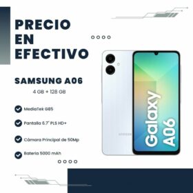 Celular Samsung A06 SM-A065M/DS 4GB RAM 128GB Light Blue