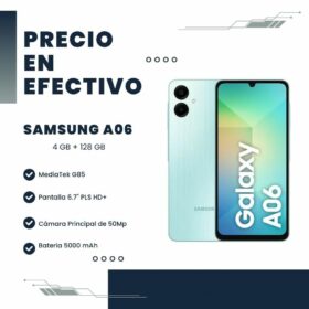 Celular Samsung A06 SM-A065M/DS 4GB RAM 128GB Light Green