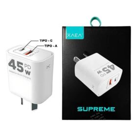 COMBO x50 CARGADOR 220V XAEA SUPREME 5A 45W 1USB + TIPO C