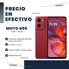 Celular Moto G05 4GB RAM 128GB Rojo