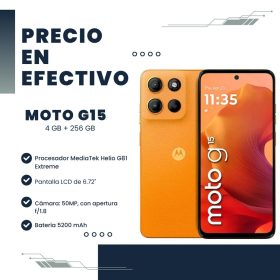 Celular Moto G15 XT2521-2  4GB RAM 256GB Naranja