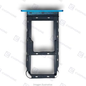Bandeja Porta Sim y Memoria Moto E7i Power Azul