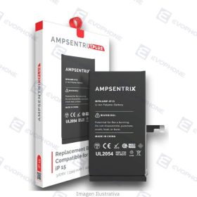 Bateria AMPSENTRIX PLUS iPhone 15 (Auto Programable)