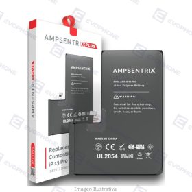 Bateria AMPSENTRIX PLUS iPhone 13 Pro (Auto Programable)