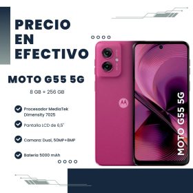 Celular Moto G55 5G XT2435-1 8GB RAM 256GB Rosa