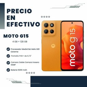 Celular Moto G15 XT2521-2 Dual 4GB RAM 128GB Orange