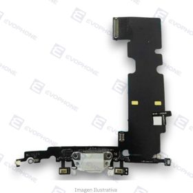 Flex Usb Pin Carga iPhone 8 Plus Blanco Turbo