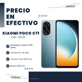 Celular Xiaomi Poco C71 Dual 4GB RAM 128GB Blue