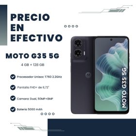 Celular Moto G35 5G XT2433-2 4GB RAM 128GB Midnight Black
