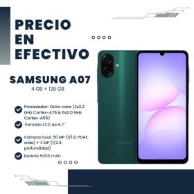 Celular Samsung A07 4GB RAM 128GB Green