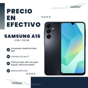 Celular Samsung A16 4GB RAM 128GB Black