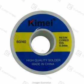Estaño en hilo rollo 50g KIMEI (0.5 mm) 60/40