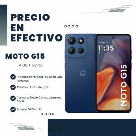Celular Moto G15 XT2521-2  4GB RAM 512GB Azul