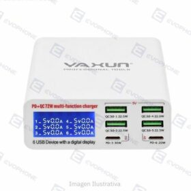 Cargador Multipuerto Carga Rapida YAXUN YX-896C 40w - 6 USB