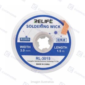 Malla Desoldante RELIFE RL-3015  3.0mm 1.5mts Cp-3015