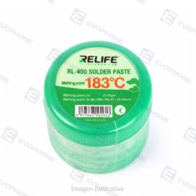 Estaño En Pasta Para Soldar RELIFE RL-400 20gr. Fusion 183ºC