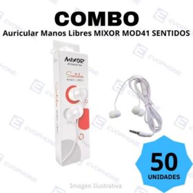 COMBO x50 Auricular Manos Libres MIXOR MOD41 SENTIDOS