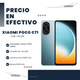 Celular Xiaomi Poco C71 Dual 3GB RAM 64GB Blue
