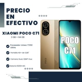 Celular Xiaomi Poco C71 Dual 3GB RAM 64GB Gold