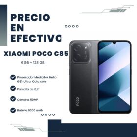 Celular Xiaomi Poco C85 Dual 6GB RAM 128GB Black