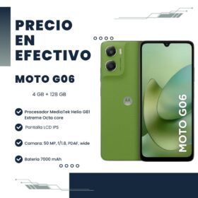 Celular Moto G06 4GB RAM 128GB Verde