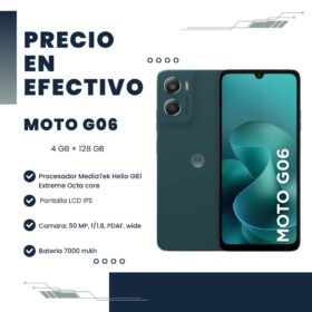 Celular Moto G06 4GB RAM 128GB Blue