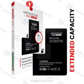 Bateria AMPSENTRIX PLUS EXTENDED iPhone 15 Pro Max (Auto Programable) (Extra Capacidad)