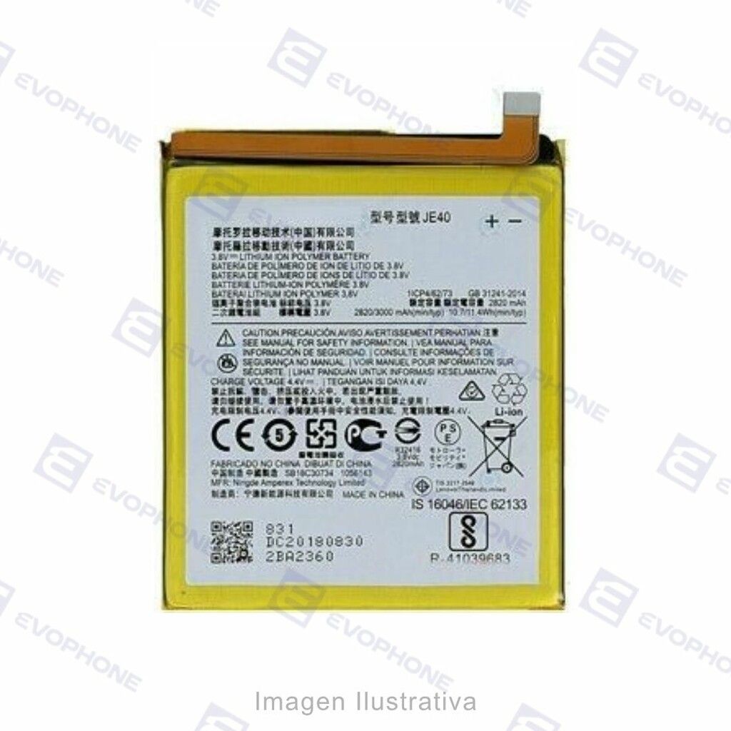 Bateria (JE40) Moto G7 Play (XT1952 / 2019) / Moto One Bateria (JE40) Moto G7 Play (XT1952 / 2019) / Moto One - Imagen 1