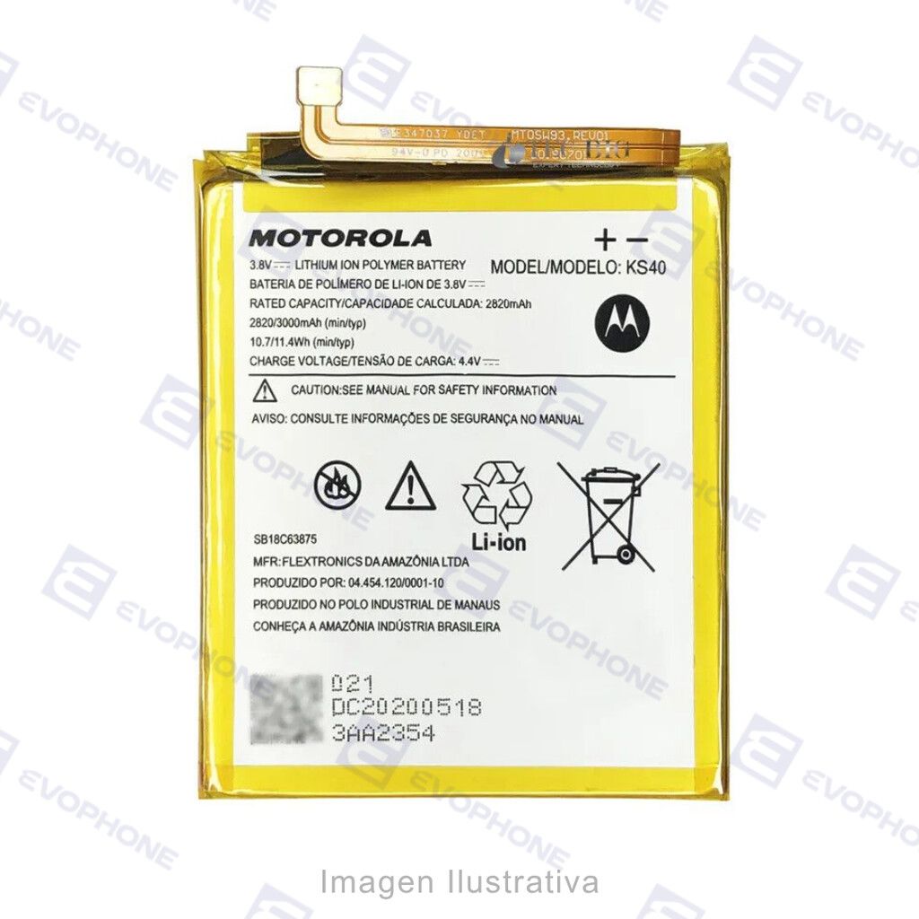 Bateria (KS40) Moto E6 Play / E6s / E6i Bateria (KS40) Moto E6 Play / E6s / E6i - Imagen 1