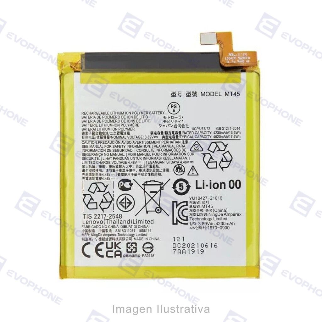 Bateria (MT45) Moto Edge 20 Pro Bateria (MT45) Moto Edge 20 Pro - Imagen 1