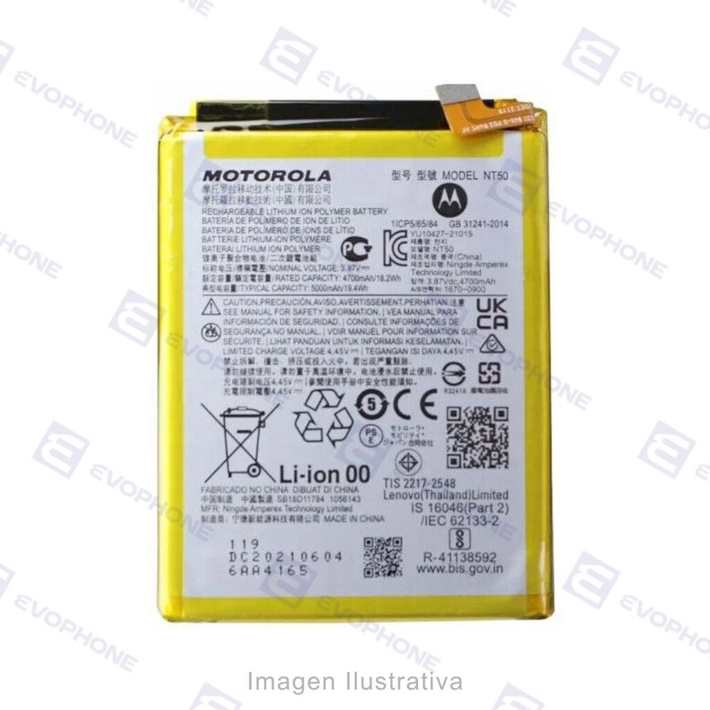 Bateria (NT50 ) Moto Edge 20 Lite Bateria (NT50 ) Moto Edge 20 Lite - Imagen 1
