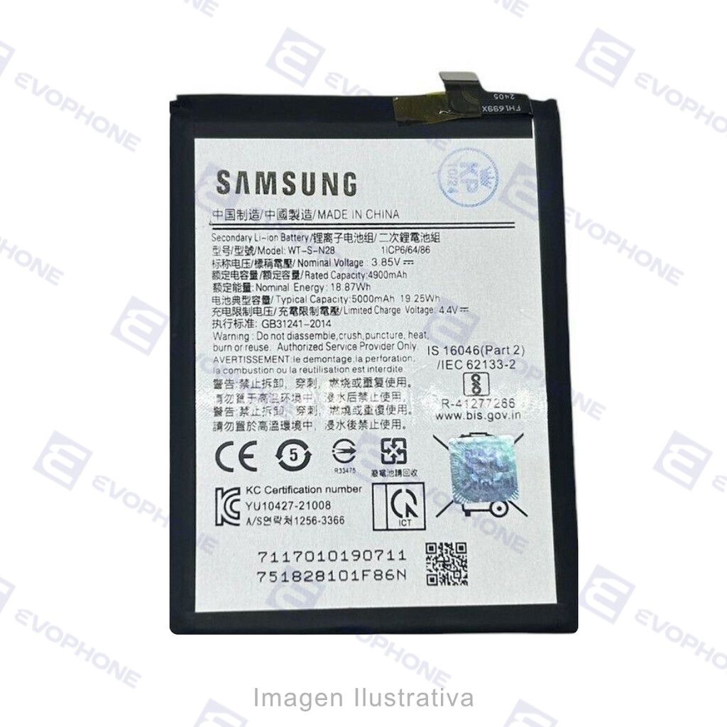 Bateria (WT-S-N28) Samsung A05 Bateria (WT-S-N28) Samsung A05 - Imagen 1