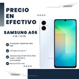 Celular Samsung A06 SM-A065M/DS 4GB RAM 64GB Light Blue