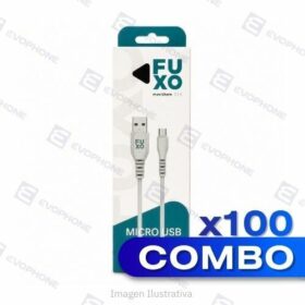 COMBO x100 CABLE USB FUXO 2.4A - V8 Micro USB