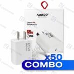 COMBO x50 CARGADOR 220V MIXOR LEYENDA 65W USB C PD