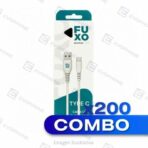 CAJA x200 CABLE USB FUXO 2.4A - Tipo C