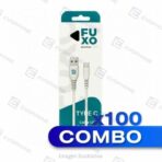COMBO x100 CABLE USB FUXO 2.4A - Tipo C