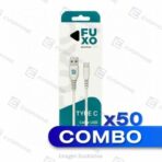 COMBO x50 CABLE USB FUXO 2.4A - Tipo C