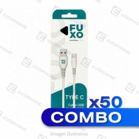 COMBO x50 CABLE USB FUXO 2.4A - Tipo C