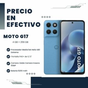 Celular Moto G17 4GB RAM 256GB Celeste