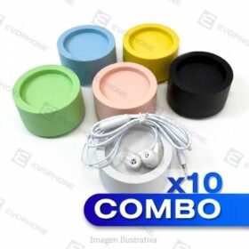 COMBO x10 Auricular Manos Libres con estuche Z-13