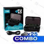 COMBO x25 Auricular Bluetooth FUXO F9 Premium Black TWS