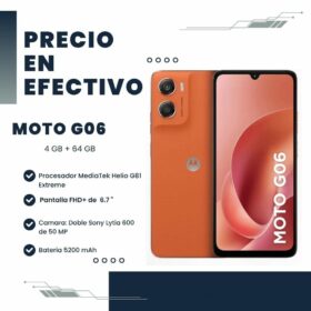 Celular Moto G06 4GB RAM 64GB Orange