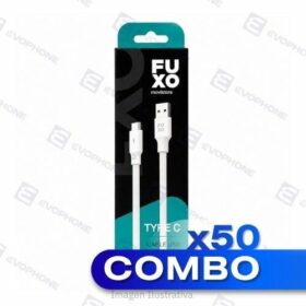 COMBO x50 CABLE USB FUXO BLACK 6.0A (carga rapida) - Tipo C