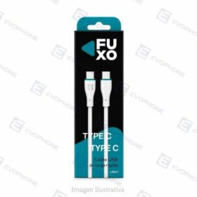 CABLE USB FUXO BLACK (carga rapida) 65W - Tipo C a Tipo C
